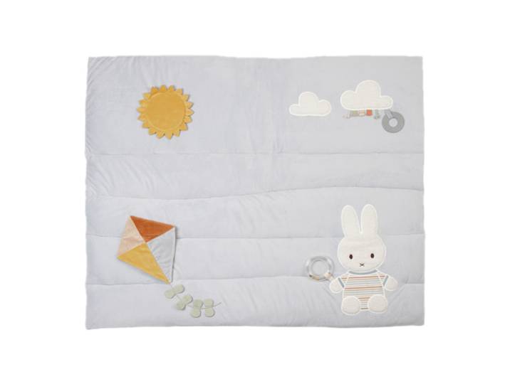 Spielmatte Sunny Stripes, Little Dutch, hellblau, Textil