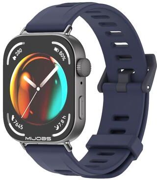 Everyday Crate MIJOBS Huawei Watch Fit 3 Silicone Watch Band Adjustable Soft Replacement Strap midnight Blue Black