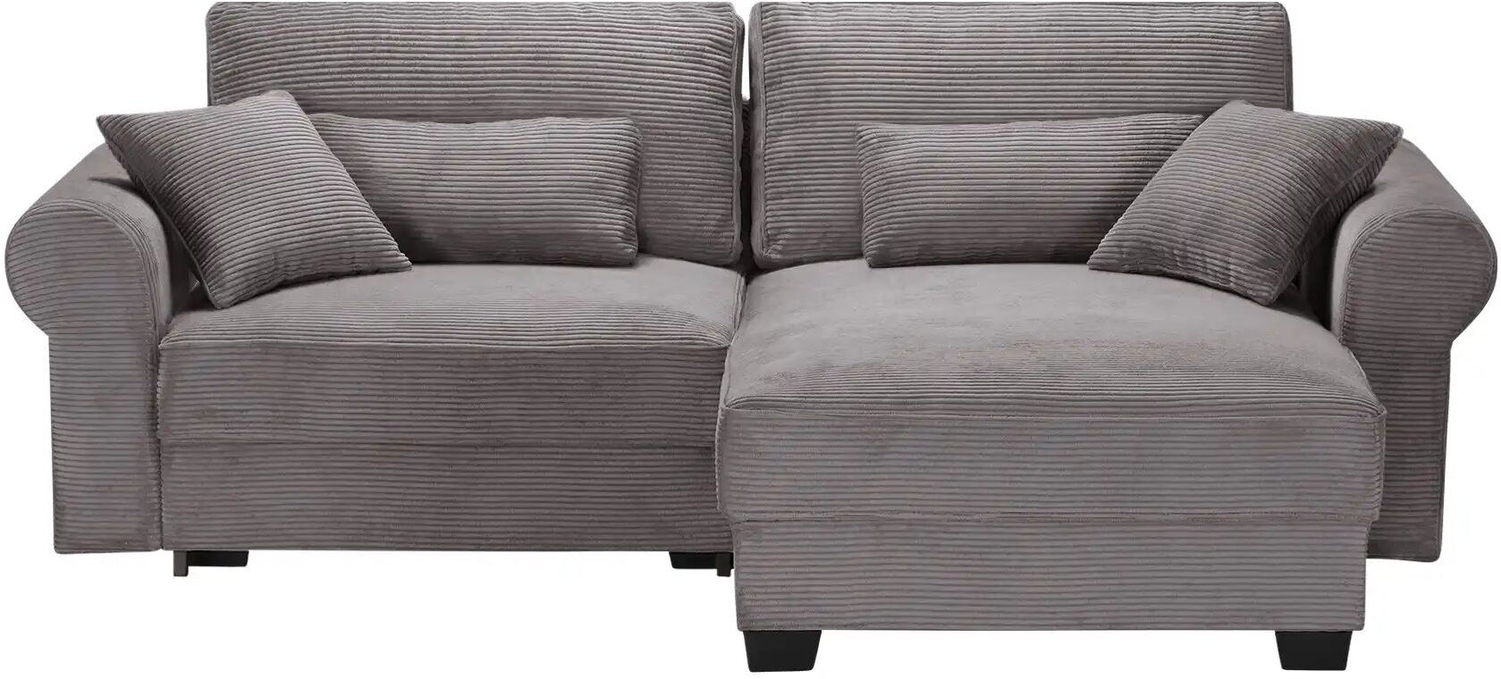 uno Ecksofa beidseitig montierbar Angelina klein ¦ braun ¦ Maße (cm): B: 255 H: