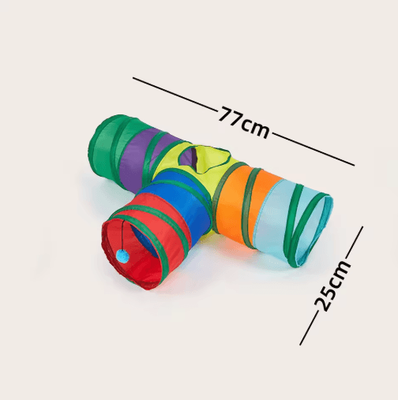 Inspire Picks Collapsible Cat Tunnel Play Tube Cat Tunnel For Indoor & Outdoor Exercise Training & Interactive Fun a