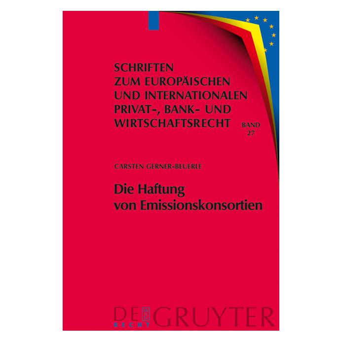De Gruyter Gerner-Beuerle,C.:Haftung von Emission. (Deutsch, Hardcover, Carsten Gerner-Beuerle) (67979145)