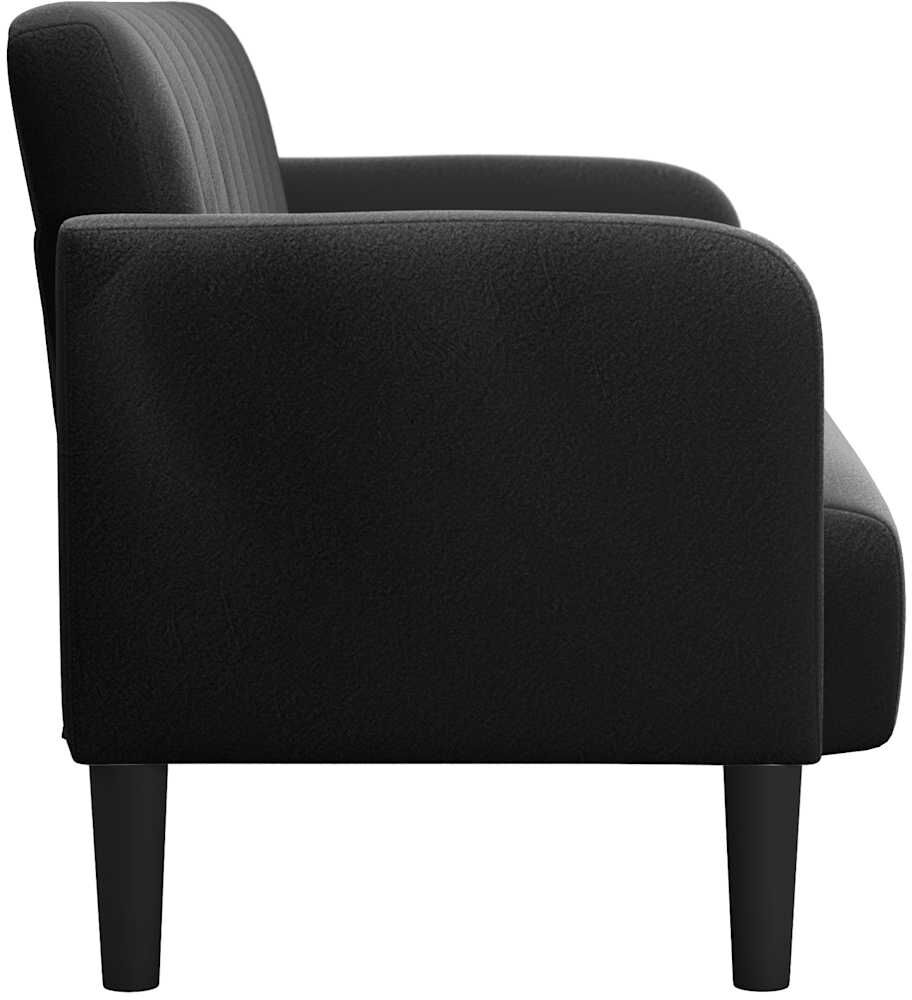 vidaXL Canapé causeuse noir 109 cm velours
