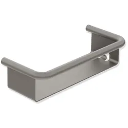 Hewi Serie 480 Duschkorb 480.03.00160SC mit Haken, pulverbeschichtet dunkelgrau perlglimmer tiefmatt