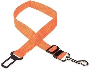 Inspired Living Adjustable Dog Car Seat Belt Safety Leash For Pet Travel orange
