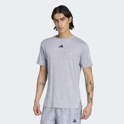 T-Shirt ADIDAS PERFORMANCE "D4T PRIMELIFT T", Herren, Gr. S, grau (halo silber, grau), Obermaterial: 70% Polyester, 30% Baumwolle, Shirts T-Shirt
