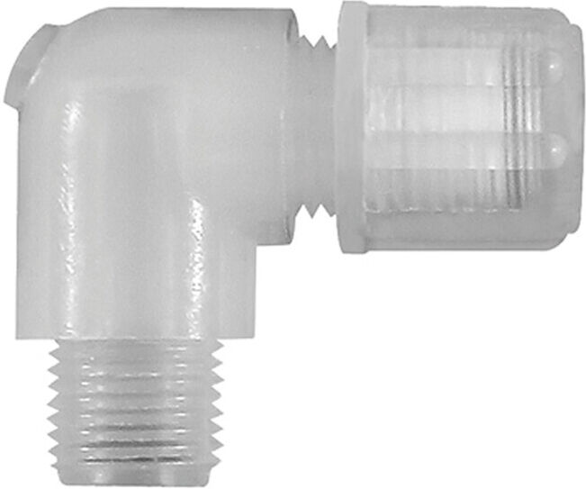 Riegler Raccord coudé vissable G 1/8 a., pour tuyau 4/6 mm, PFA (140.51.603)