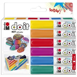 Marabu Do It Acrylstifte "Starterpack", Stärke: 2–3 mm, 6 Stifte