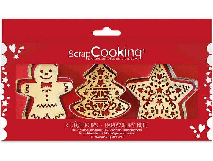 ScrapCooking Uitstekers en Reliëfstempels Kerst set/2