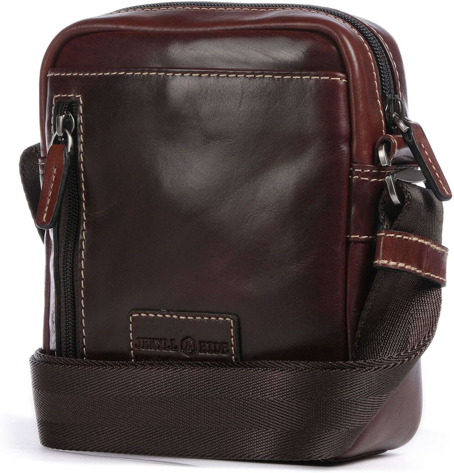 Jekyll & Hide Montana Umhängetasche aus Leder, braun