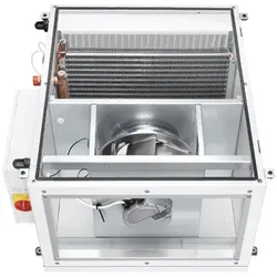 Helios Außenluft-Box ALB EC 50/30 WW ? 2100 m3/h ? WW-Heizregister ? Filter ? 23...