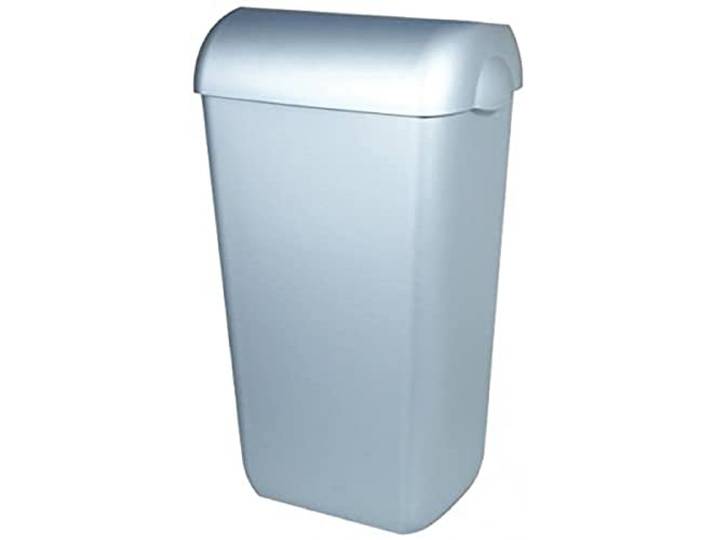 All Care Plastic Afvalbak Roestvrij Staal Look