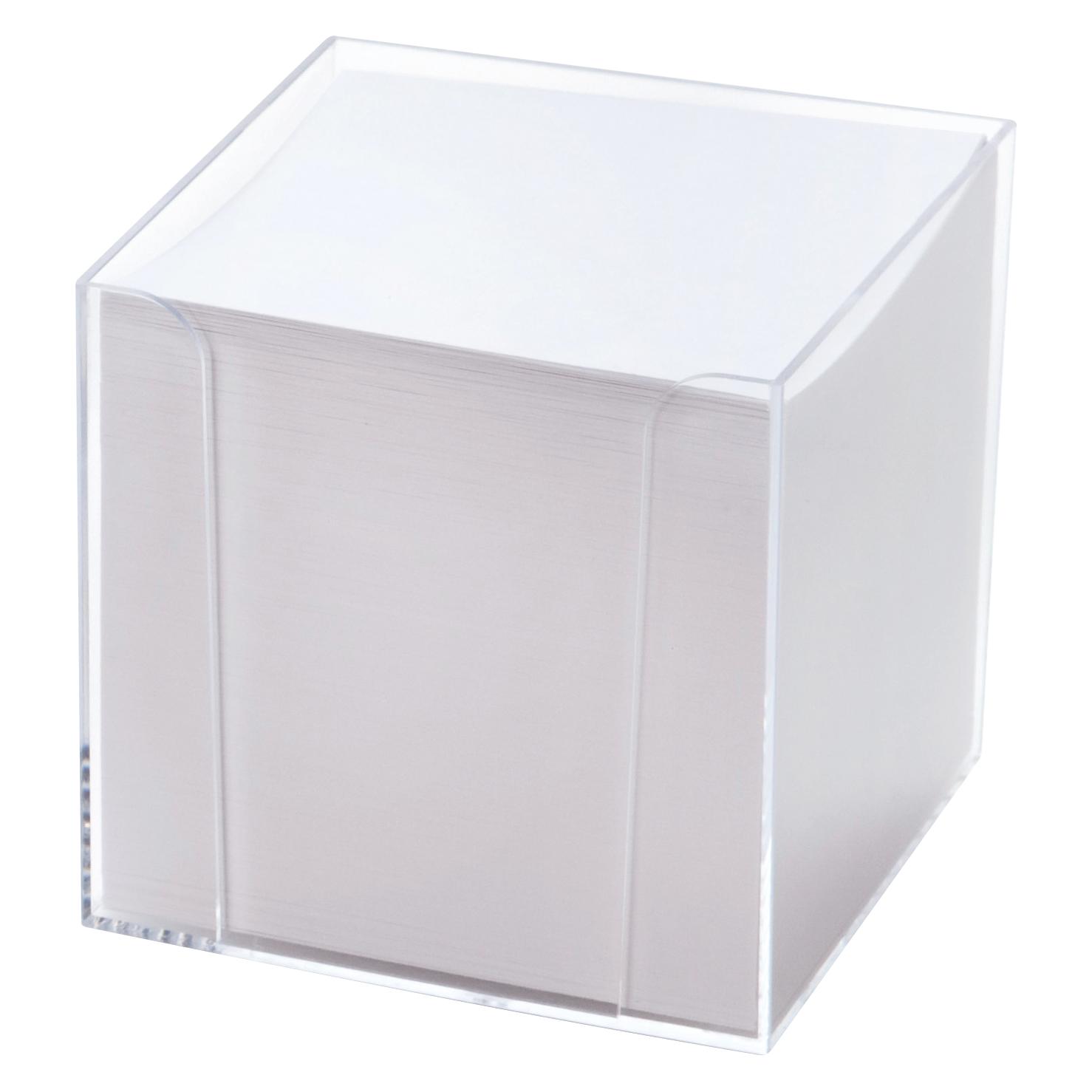 Folia Zettelbox schwarz inkl. 700 Notizzettel weiss (90 x 90 mm) (827121)