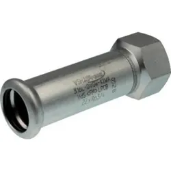 Logafix Edelstahl V4A Schiebemuffe d22xRp3/4 DN20 I/I M-Kontur