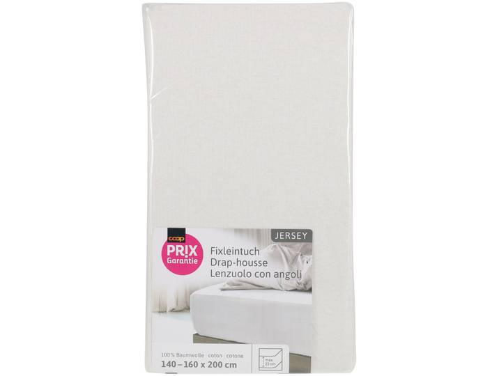 Prix Garantie Fixleintuch Jersey weiss 160x200cm