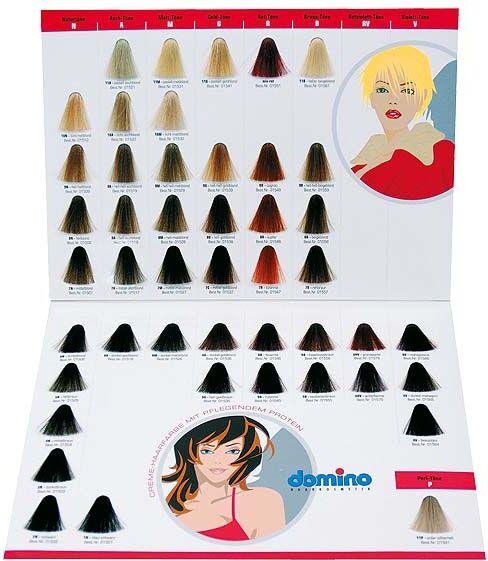 Domino Farbkarte Haircolor