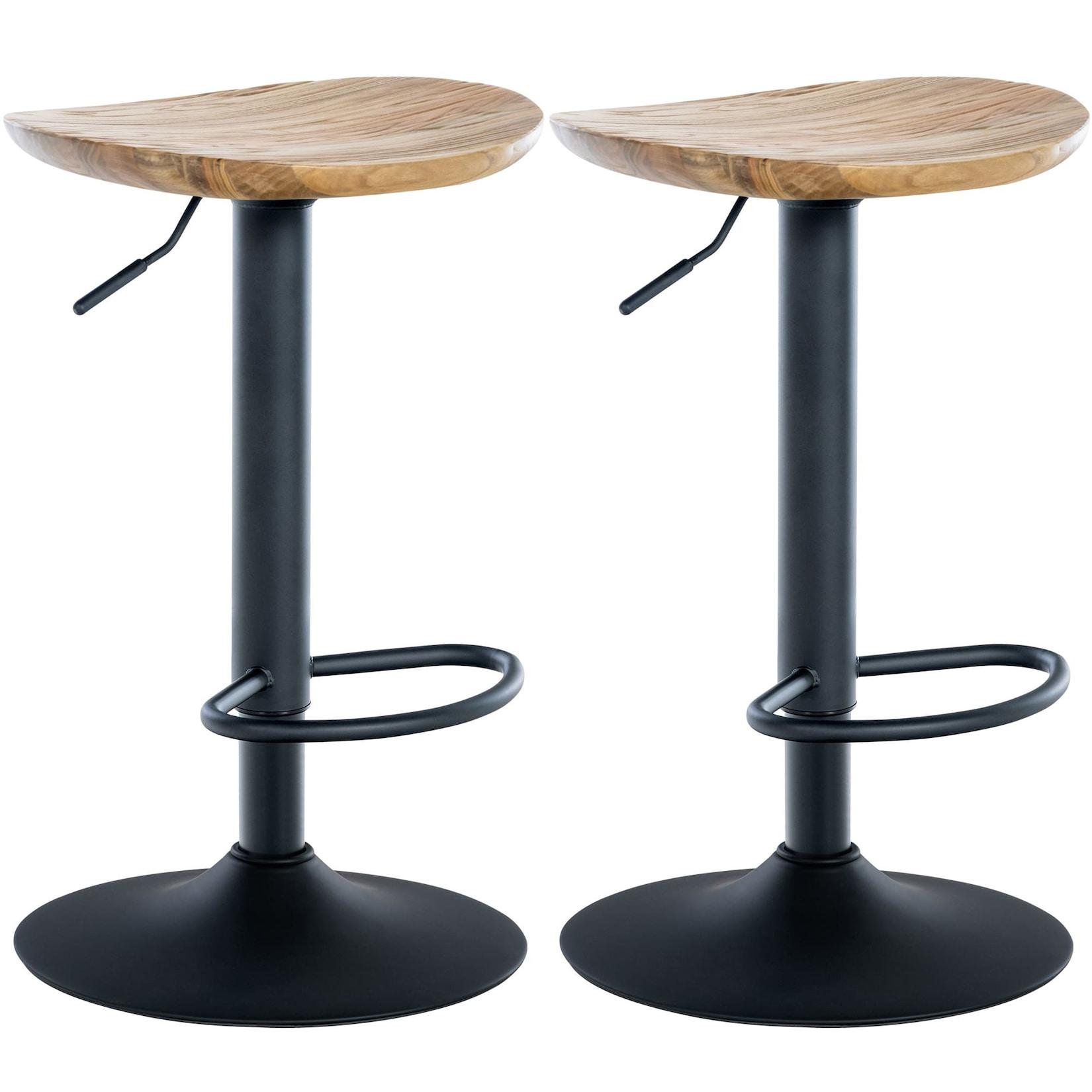 CLP 2er Set Barhocker Skelde Farbe: natur