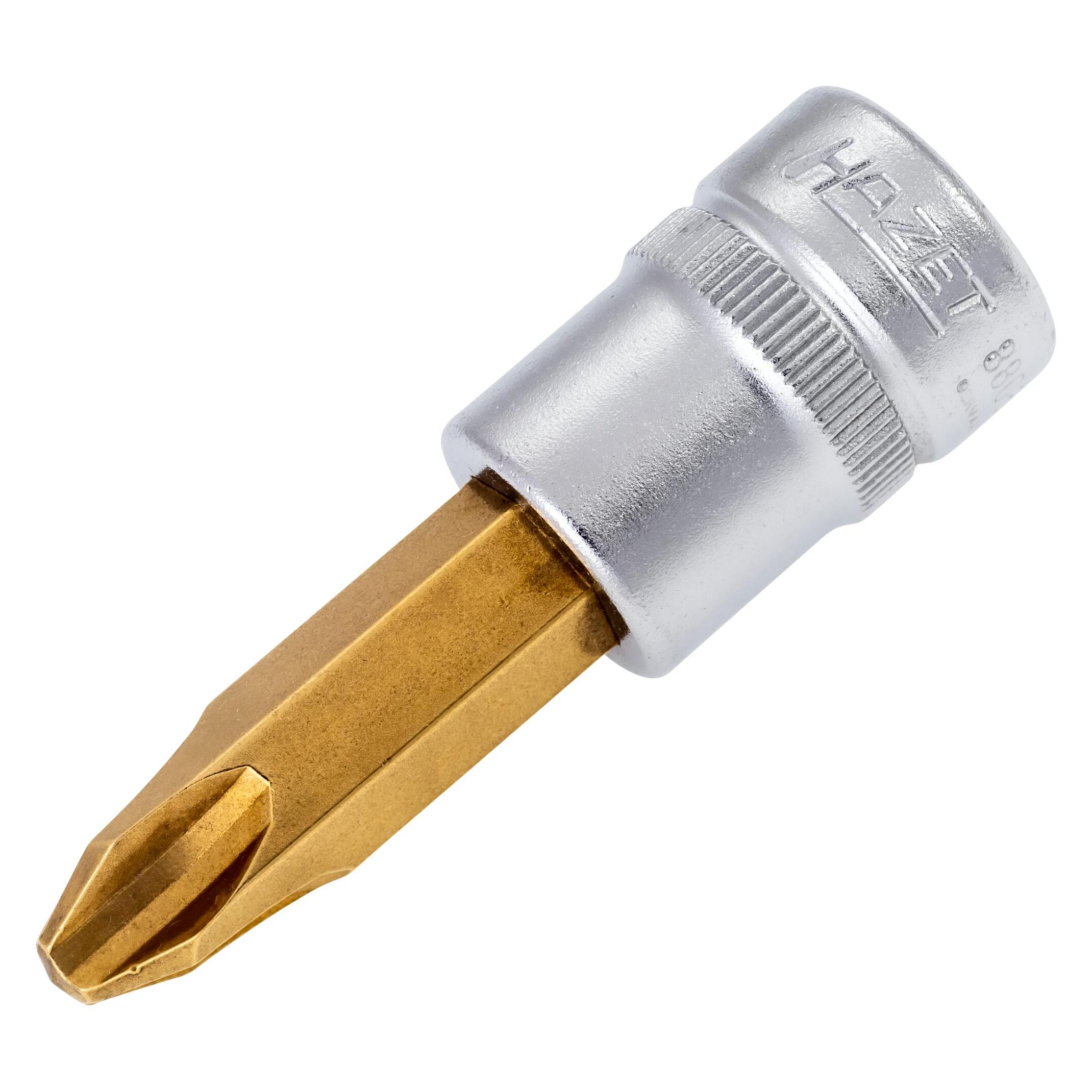 Hazet Schraubendreher-Steckschlüsseleinsatz 8806-PH4 Vierkant10 mm (3/8 Zoll) Kreuzschlitz Prof... (8806-PH4)