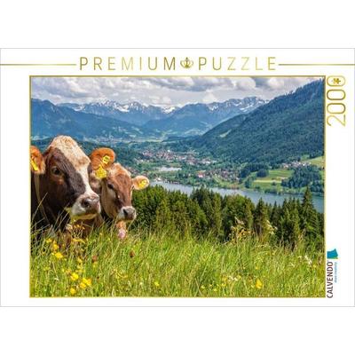 CALVENDO Puzzle Sicht auf den Alpsee in Immenstadt | 2000 Teile Lege-Größe 90x67cm Foto-Puzzle für glückliche Stunden
