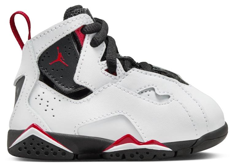 Jordan True Flight White Varsity Red Black (TD) - EU 25