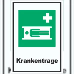 HB-Druck Krankentrage Aufkleber A2 (420x594mm)