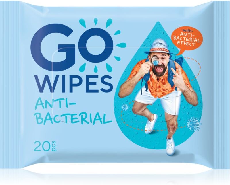 GoWipes Antibacterial lingettes humides rafraîchissantes anti-bactériennes 20 pcs