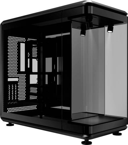 Cooler Master CoolerMaster Geh MasterFrame 360 Panoram Midi-Tower PC-Gehäuse Schwarz Staubfilter