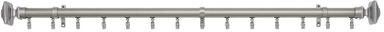Innovative Traverse Curtain Rod - Oxford 36-66 by Achim Home Décor in Silver