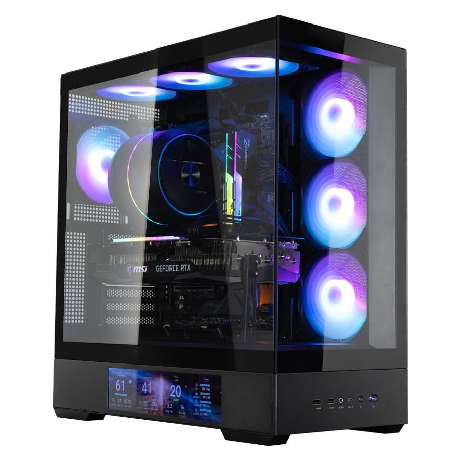 Zalman Boitier Moyen Tour ATX P40 DS RGB avec panneaux vitrés (Noir) (ATX, mATX, Mini-ITX) (8800263650576)