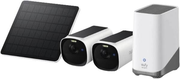 eufyCam E40 2-Cam Kit (Homebase S380 + Solar Panel) IP66 Außen Wlan E8144323