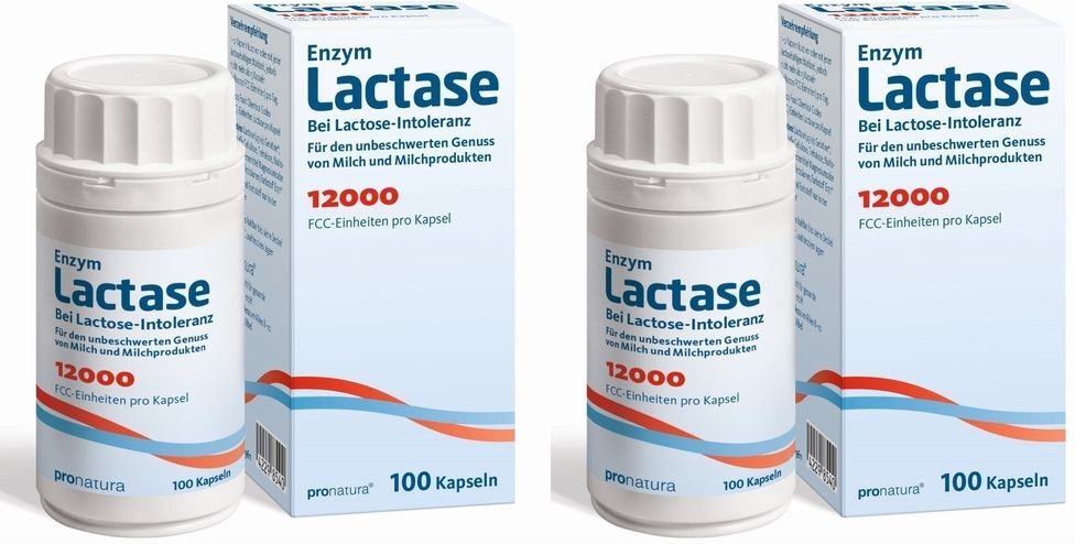 Enzym Lactase Lactase 12.000 FCC Kapseln 2x 2x100 St