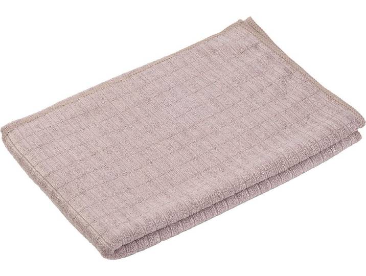 Geschirrtuch GÖZZE Polier- und Geschirrtuch, Mikrofaser , grau (taupe), B:50cm L:70cm, Baumwolle, Polyamid, Geschirrtücher, Geschirrtuch, schnelltrocknend und kochfest