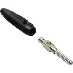 BKL Electronic 072178 Büschelstecker Stecker, gerade Stift-Ø: 4 mm Schwarz 1 St. Piece