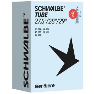 Schwalbe Fahrradschlauch SV19, 29 Zoll, 40mm SV-Ventil, für MTB, Reifenbreite 40-62mm