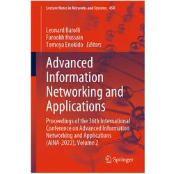 Advanced Information Networking and Applications, Fachbücher von Enokido, Hussain, Tomoya, Farookh, Leonard Barolli