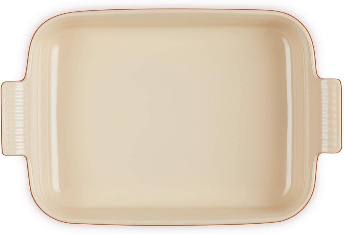 Auflaufform LE CREUSET "Tradition, 32 cm", rot (kirschrot), B:32cm, Steinzeug, Auflaufformen, Auflaufform kirschrot B/H/L/T: 32cm