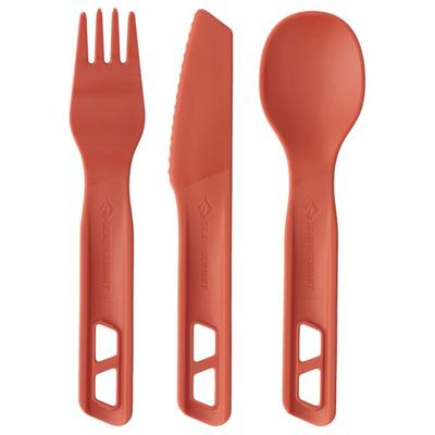 Sea to Summit - Passage Cutlery Set (3 Piece) - Besteck-Set rot