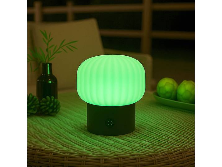 LED-Tischleuchte Typ A Ø 13cm Weiß Opalglas ABS-Kunststoff LED LED-Platine