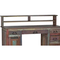 Schreibtischaufsatz Cancun Massivholz Pinie Shabby Chic Mexiko Möbel Mexikanisch