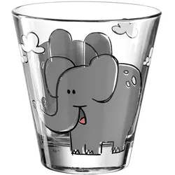 6er-Set Leonardo Wasserglas Bambini 215 ml Glas Bunt