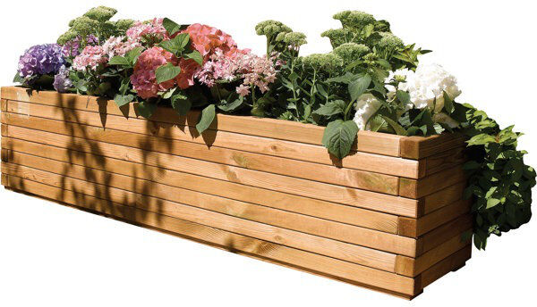 Rowlinson Patio Planter Natural 37cm H X 180cm W X 40cm D