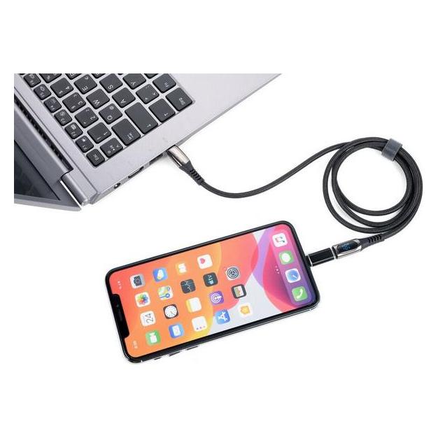 Troika SPEEDY Ladekabel High-Speed, noir (1 m, USB 3.2 Gen 1, 100 W) (CBL10/BK)