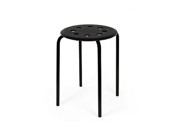 Ikea Tabouret Marius 101.356.59 - Noir - 45 cm