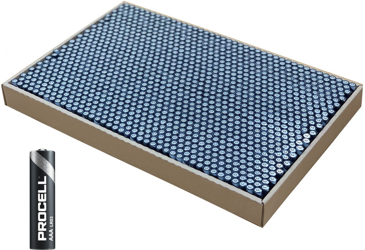 Duracell Tray of 1200 Procell AAA LR03 PC2400 Professional Batteries