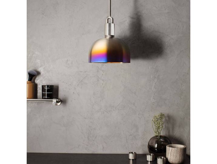 Buster + Punch Hängelampe Forked, dimmbar, alu / grau / zink, für Wohn- / Esszimmer, Metall