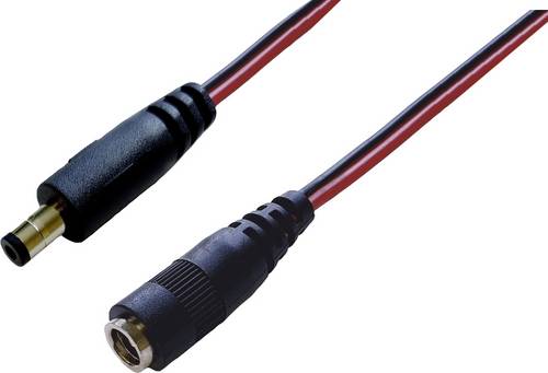BKL Electronic 075906-4000 DC-Steckverbinder DC-Hohlstecker - DC-Kupplung 5.5mm 2.1mm 5.5mm 2.1mm 4m 1 St. Single
