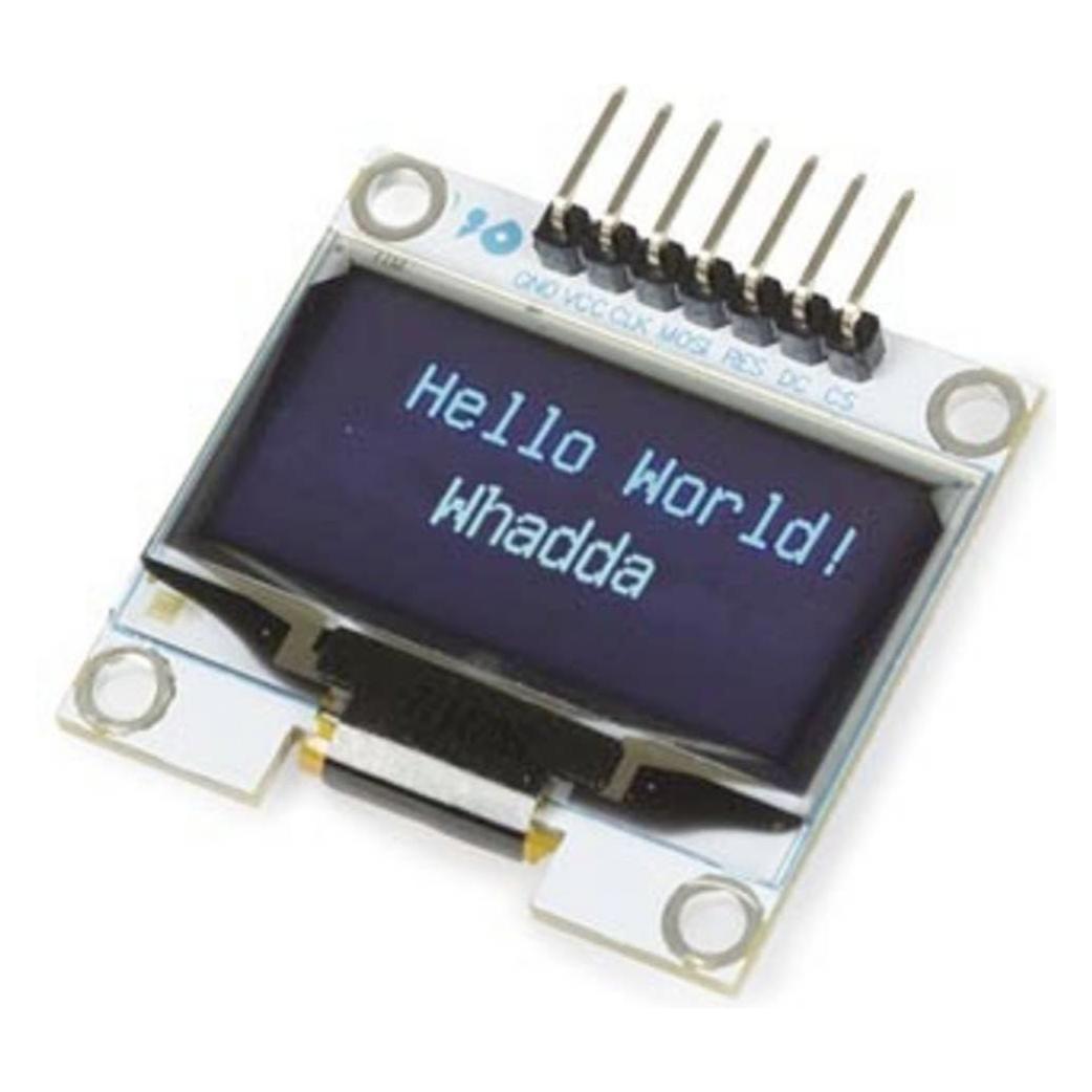 Whadda 1.3-Zoll-OLED-LED-Bildschirm für Arduino (SH1106-Treiber, SPI) (WPI437)