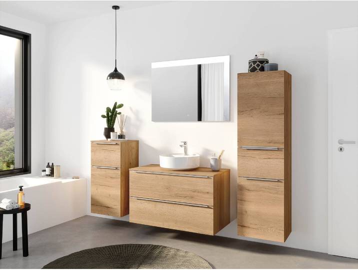 Waschtisch MYBA IX 100cm Weiß/Eiche Dekor