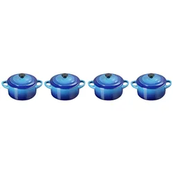 LE CREUSET Mini-Cocotte 4er-Set 10cm AZURE - D ca. 10.00