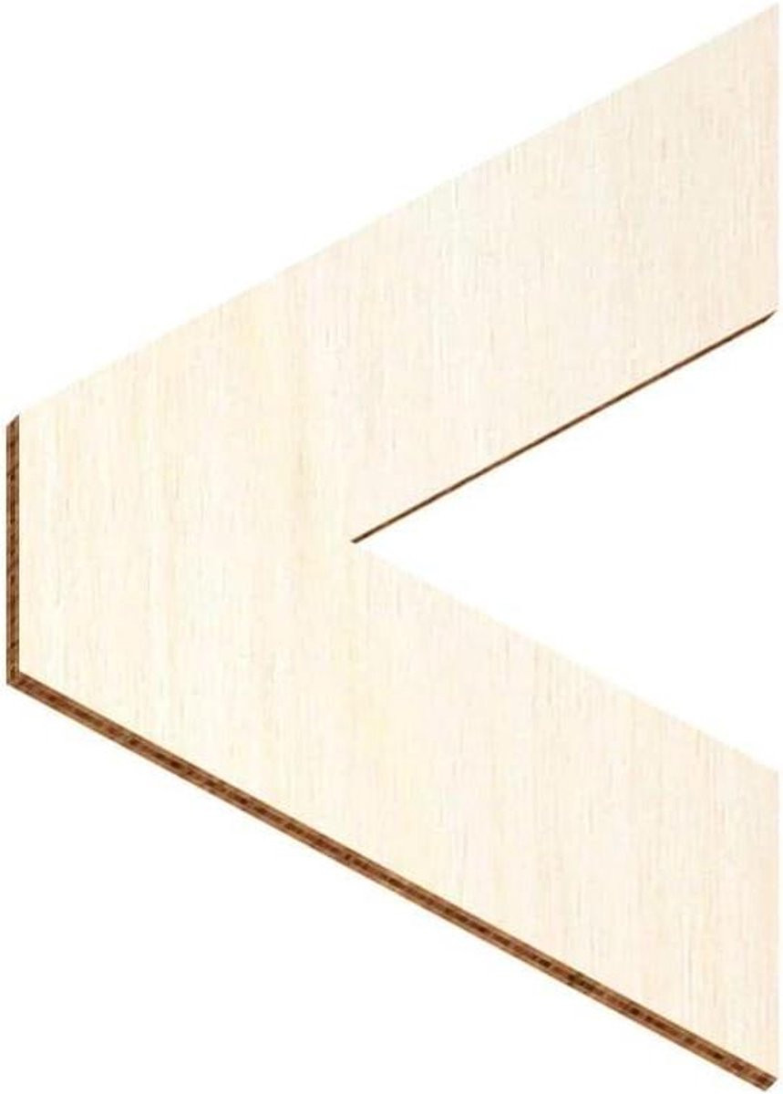 Houten Cijfers en Speciale Tekens voor Decoratie - Natuurlijk Hout met Zelfklevende Achterzijde