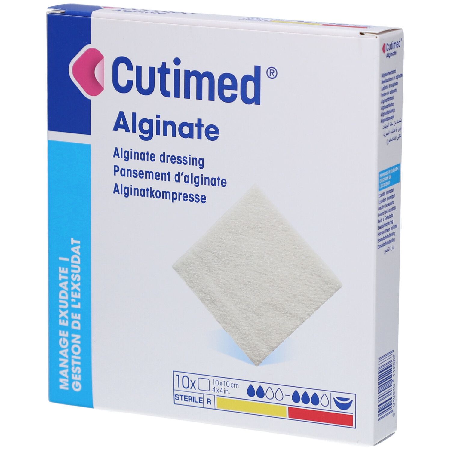 Cutimed Alginate Alginatkompressen 10x10 cm 10 St Kompressen